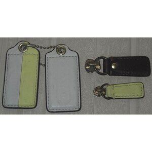 Coach Replacement  Zipper Pull Lot of 2 + Handbag hang Tags 13198